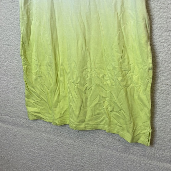 NWT Lands End Womens Lemon Lime Aqua Ombre Cotton Jersey Swim Coverup S SMALL - Picture 3 of 8
